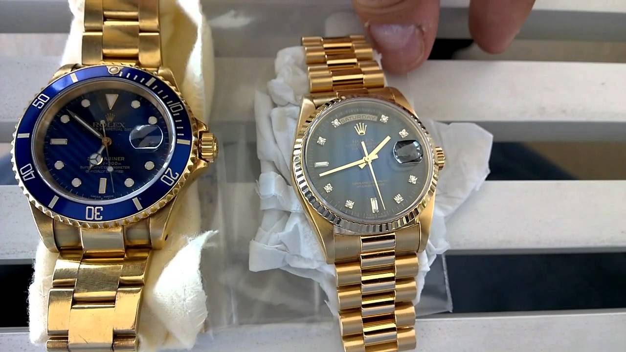 DIFFICULT CHOICES OR FATE? - Gold Rolex Submariner or Gold Rolex President