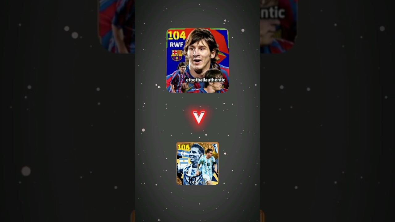 Top 6 Lionel Messi Card in efootball 2025 | Messi Best Card In efootball 2024 #efootball #pes #messi