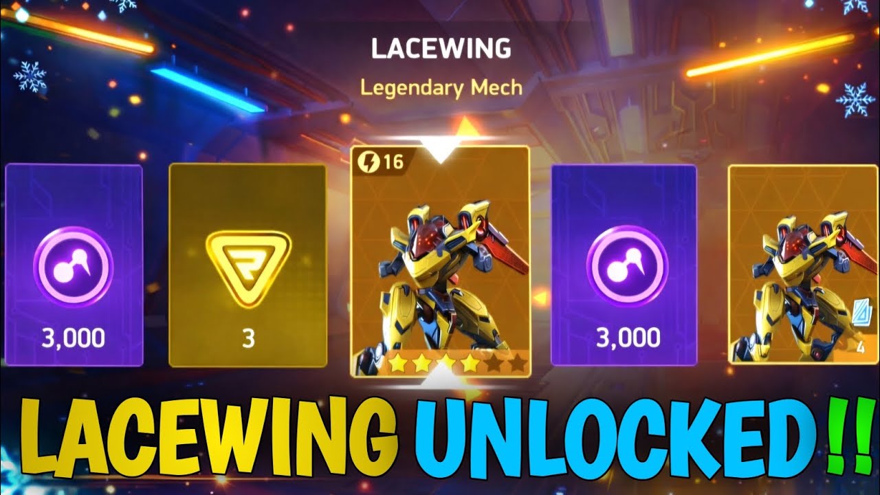 FINALLY LACEWING UNLOCKED 🔓 🥳 | MECH ARENA | INSANE LUCK 🔥 | NEW CRATE RUSH 