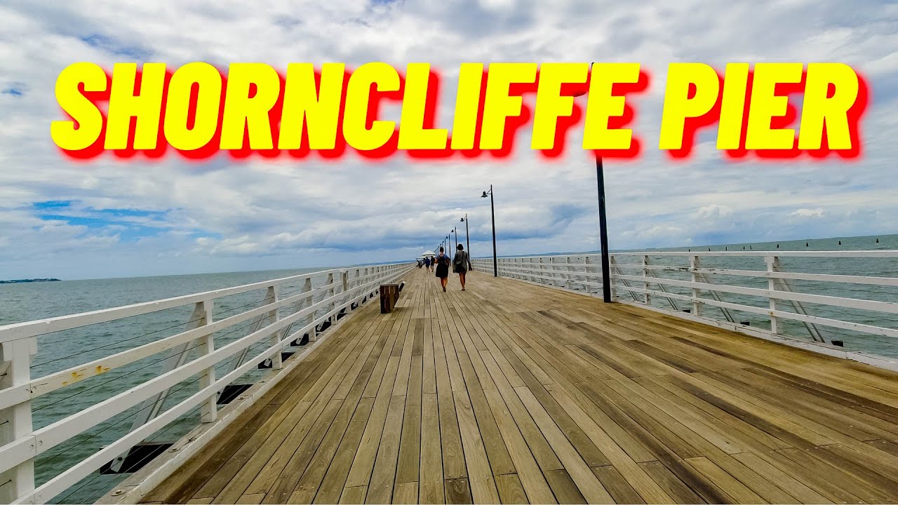 Shorncliffe Pier & Picnic Area on a cloudy day - 4k #asmr  #walking  #tour #queensland