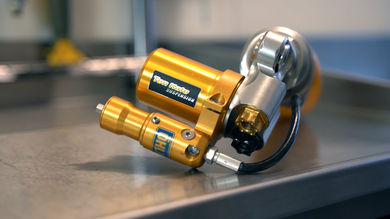 Service of an Öhlins TTX GP Rear Shock Absorber in less than 3 Minutes! | Ten Kate Racing Products