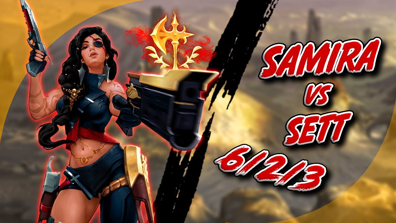 Samira TOP vs Sett Gameplay | Conqueror Samira Destruction | League of Legends S10