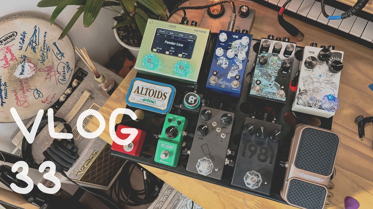 VLOG DO YOUNG #33 - Montando pedalboard com Ampero Mini, vlog gravado com iPhone 15,  Po Marimbondo