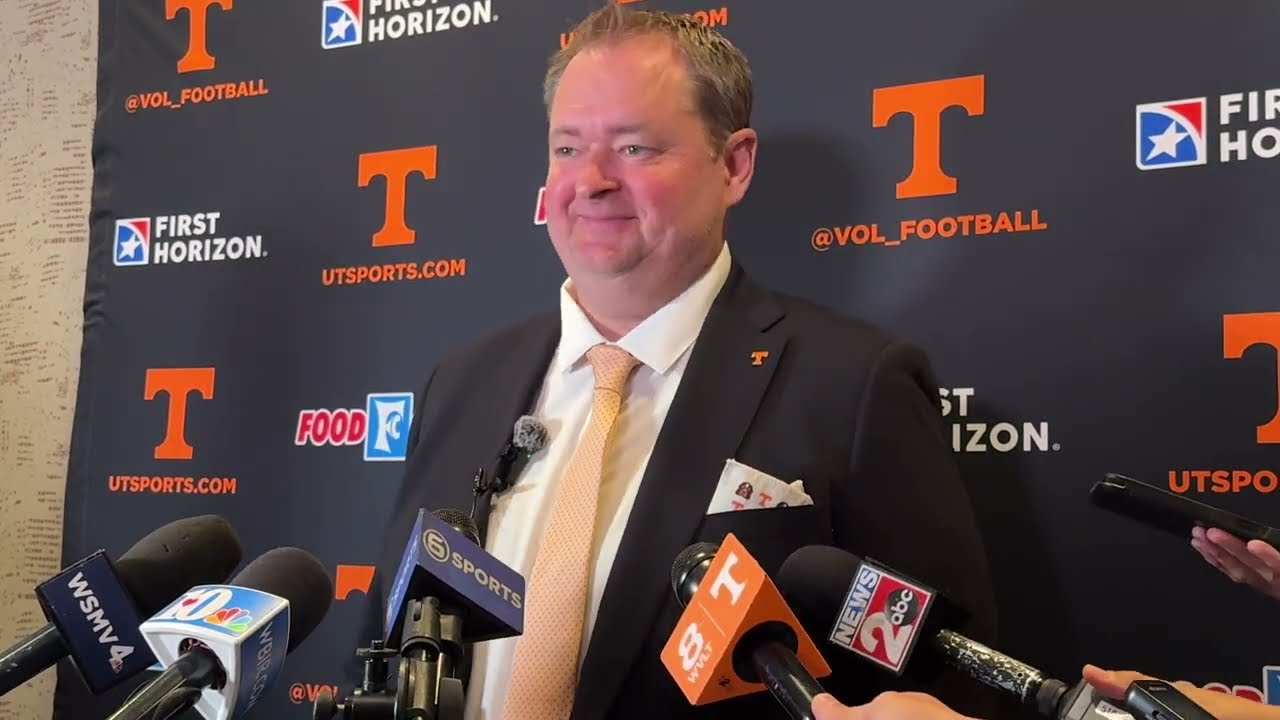 Tennessee HC Josh Heupel Talks Vols' Quarterback Battle at SEC Media Days