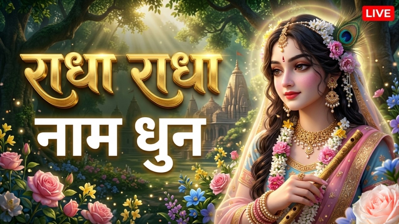 Power of Radha Naam Jap | श्री राधा रानी नाम संकीर्तन | Live Meditation Dhun #radhanamkirtan