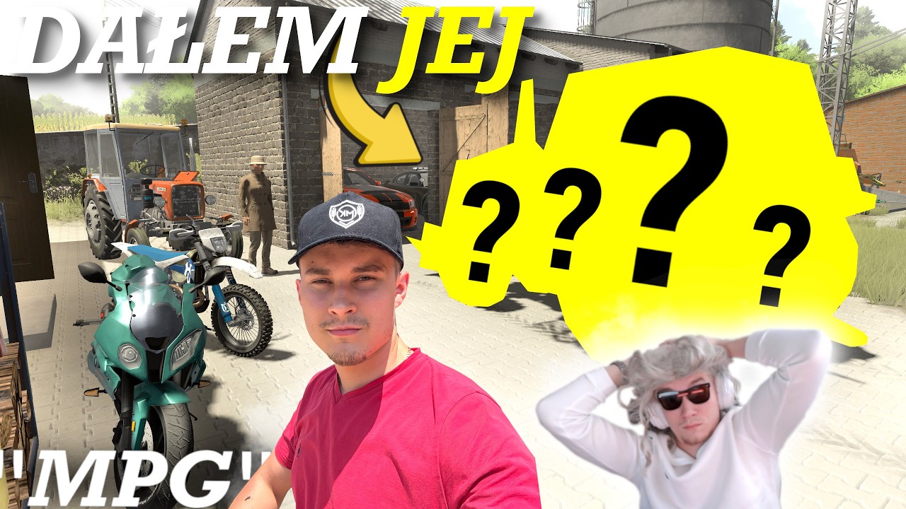 DAŁEM JANINIE CIĄGNIK W PREZENCIE 🤩 TO CO Z NIM ZROBIŁA MNIE ZSZOKOWAŁO 😱  🔵 