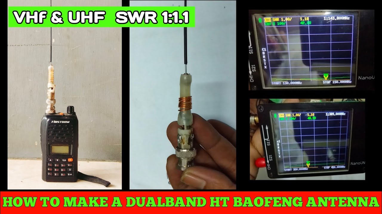 How To Make a Dual Band HT Baofeng Antenna