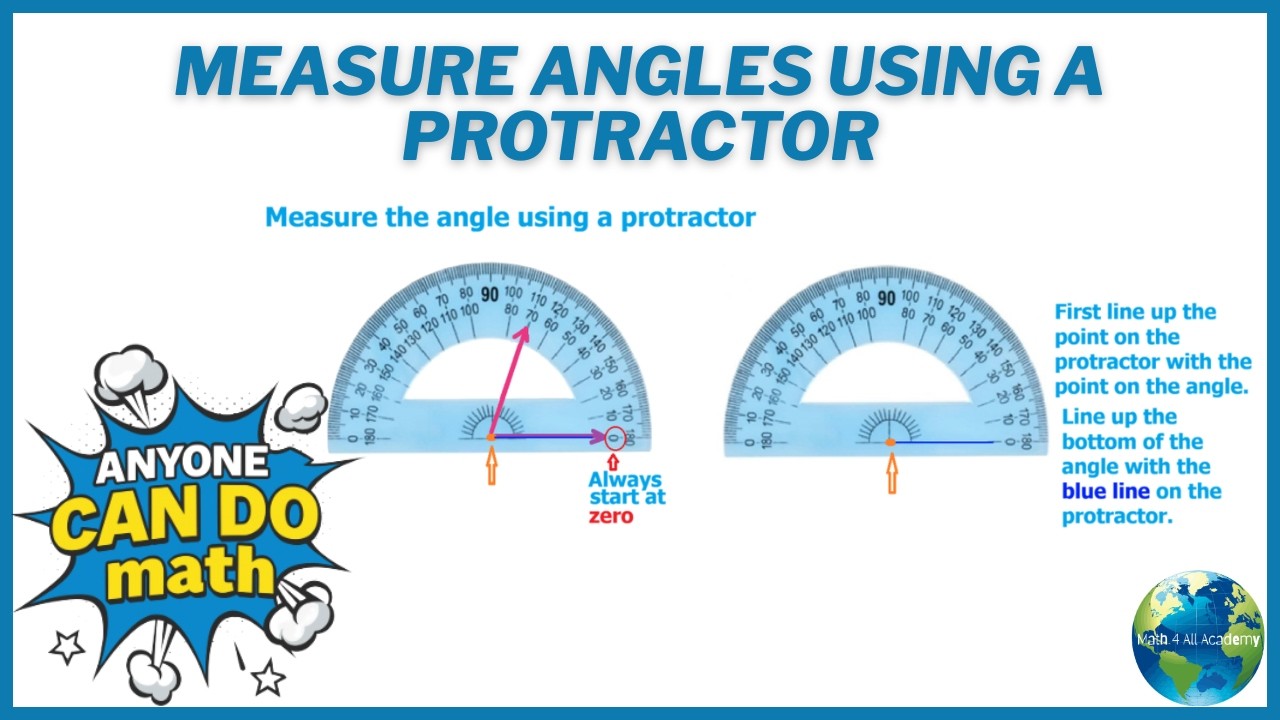 Measure Angles Using A Protractor