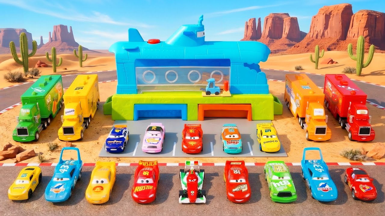 Disney Pixar Cars Unboxing Review | Submarine Car Wash Playset 🚗🌊 | Mattel
