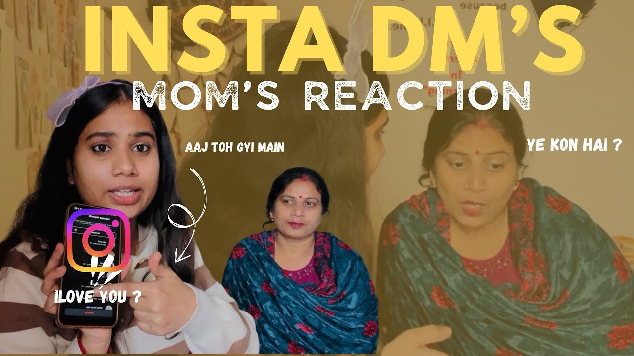Mom Read My Instagram DMs 😳 | Mom’s Reaction 😂
