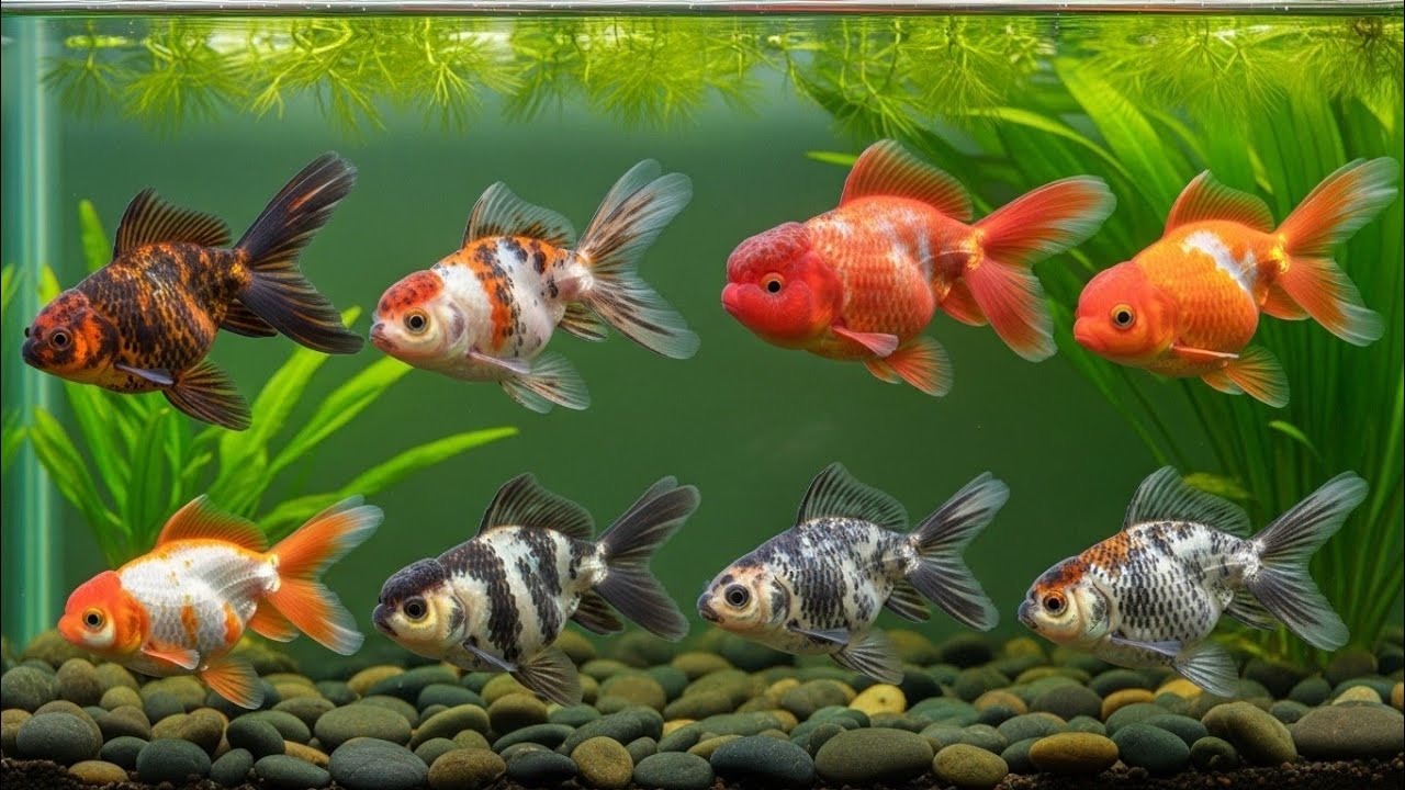 Top 8 Ryukin Goldfish Types You Need to See! #Goldfish #RyukinGoldfish #FancyGoldfish #AquariumFish