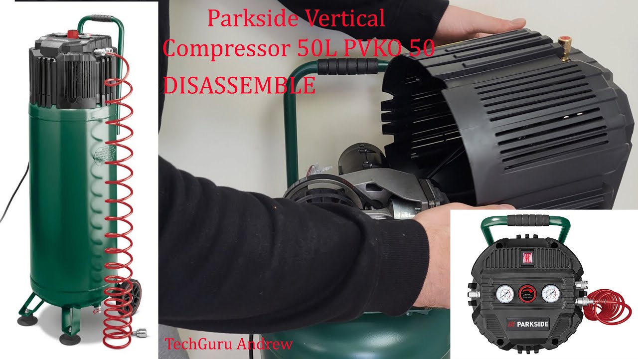 Parkside Vertical Compressor 50L PVKO 50 B2 DISASSEMBLE