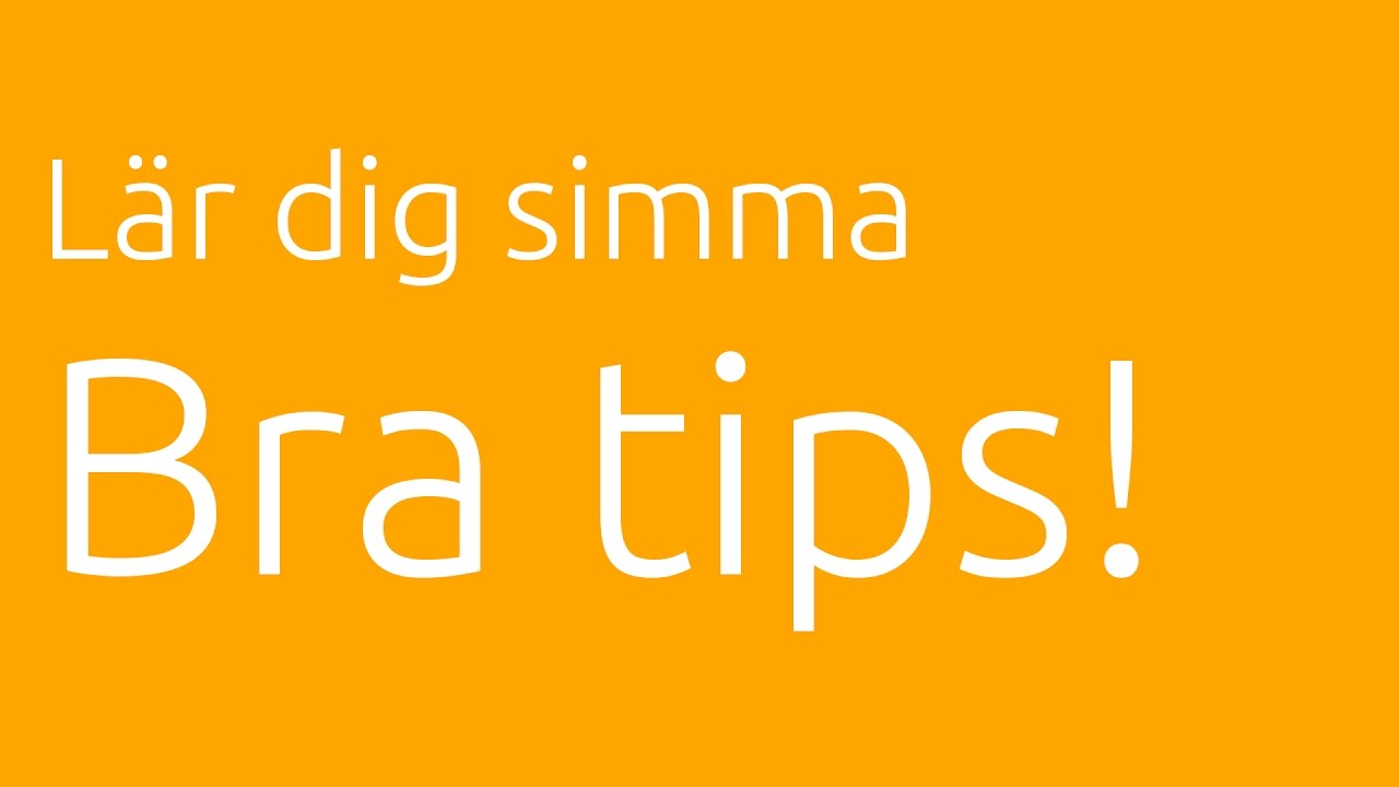 Tips för dig som vill lära dig att simma!