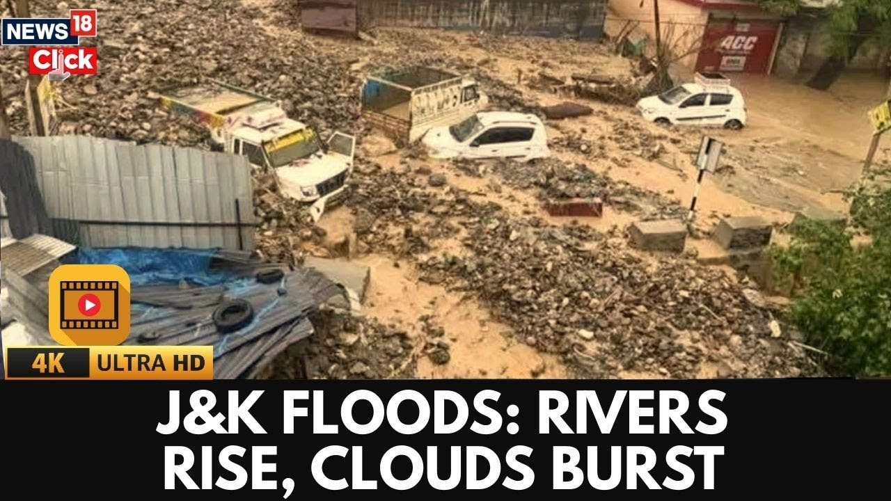 J&K Floods LIVE: Rivers Overflow, Cloudburst Worsens Crisis | Police Evacuate Thousands | 4K