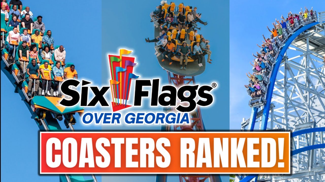 РЕЙТИНГ всех американских горок Six Flags Over Georgia (от худшего к лучшему!)