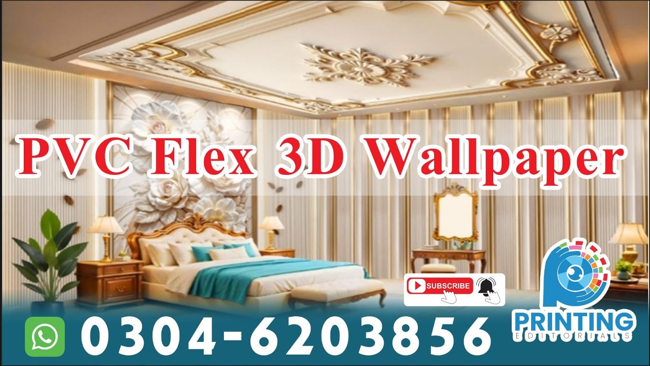 Latest Wallpaper Design | Living Room wallpaper interior | 3D Wallpaper Home Printing Tutorial 2026