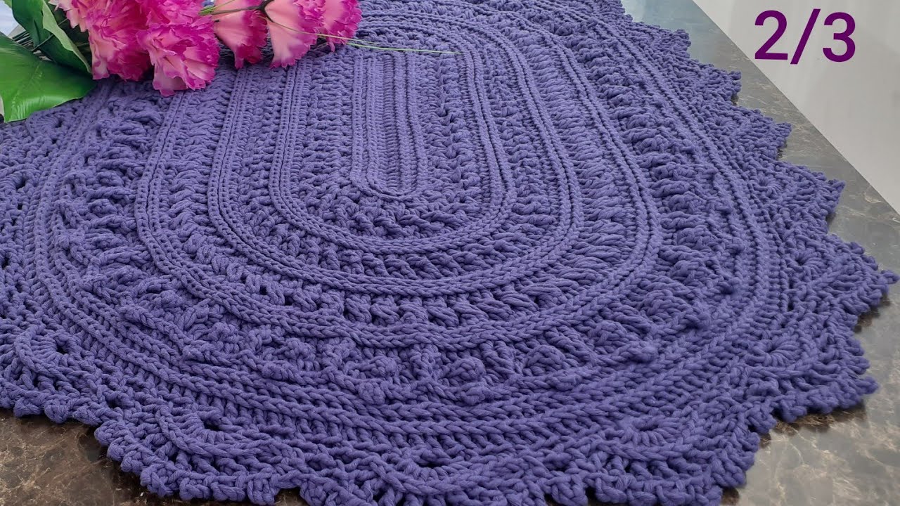 🌺Anlatımlı Oval Paspas Modeli 2. Bölüm