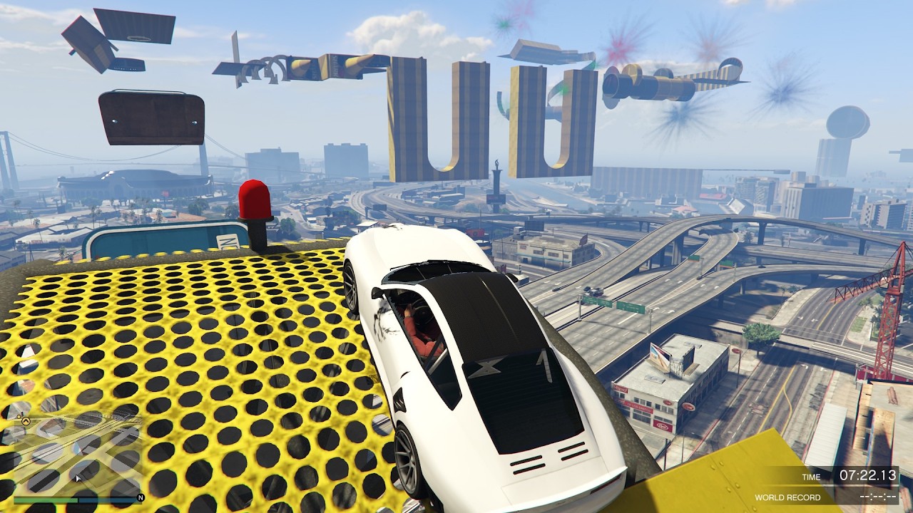 GTA5 ONLINE !!!!!!!!! New Comet Car Parkour Race