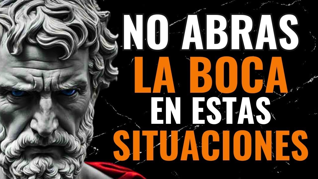 10 SITUACIONES EN LAS QUE DEBES MANTENER LA BOCA CERRADA Estoicismo de Marco Aurelio   ESTOICISM