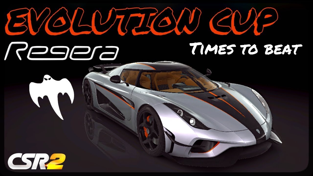 CSR Racing 2 - Regera Ghost - Evolution Cup - Times to beat (All 15 races)