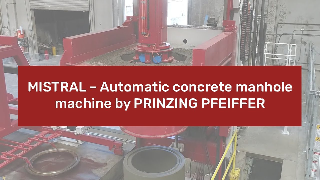 Automatic concrete manhole machine MISTRAL by PRINZING PFEIFFER