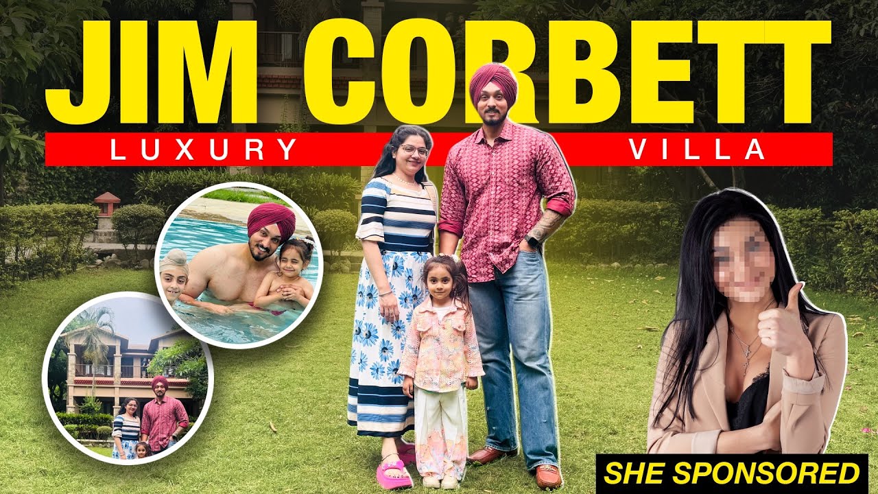 STAY IN LUXURY VILLA AT JIM CORBETT HUGE BIG PROPERTY IN JUNGLE || WHO SPONSORED ? #jimcorbett