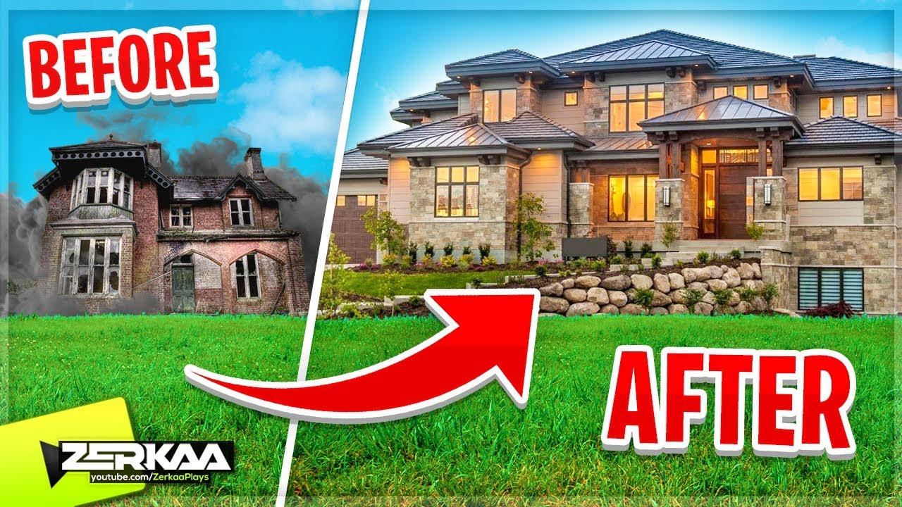 Turning a HAUNTED HOUSE Into a LUXURY HOUSE! (House Flipper DLC)