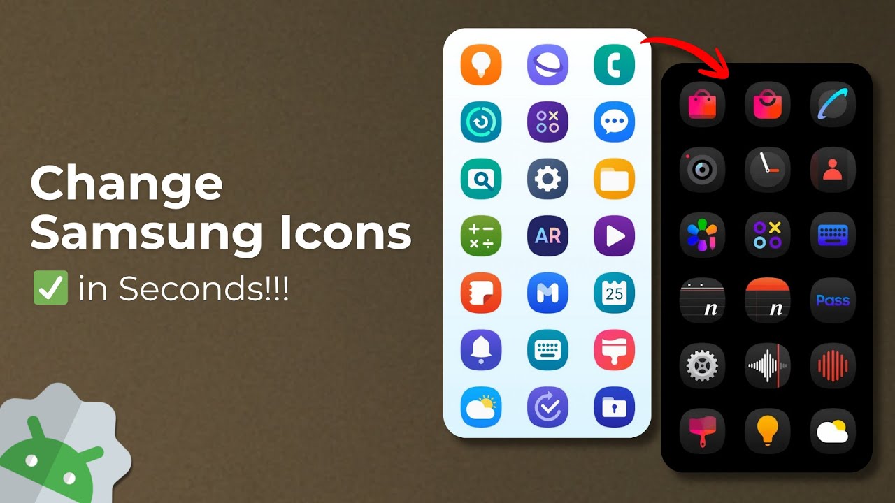 How to Change Icon Pack on Samsung | Customize Your Home Screen Look Without Any App!