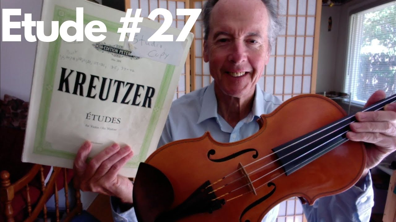 Etude #27 violin by Rodolphe Kreutzer (1766-1831)