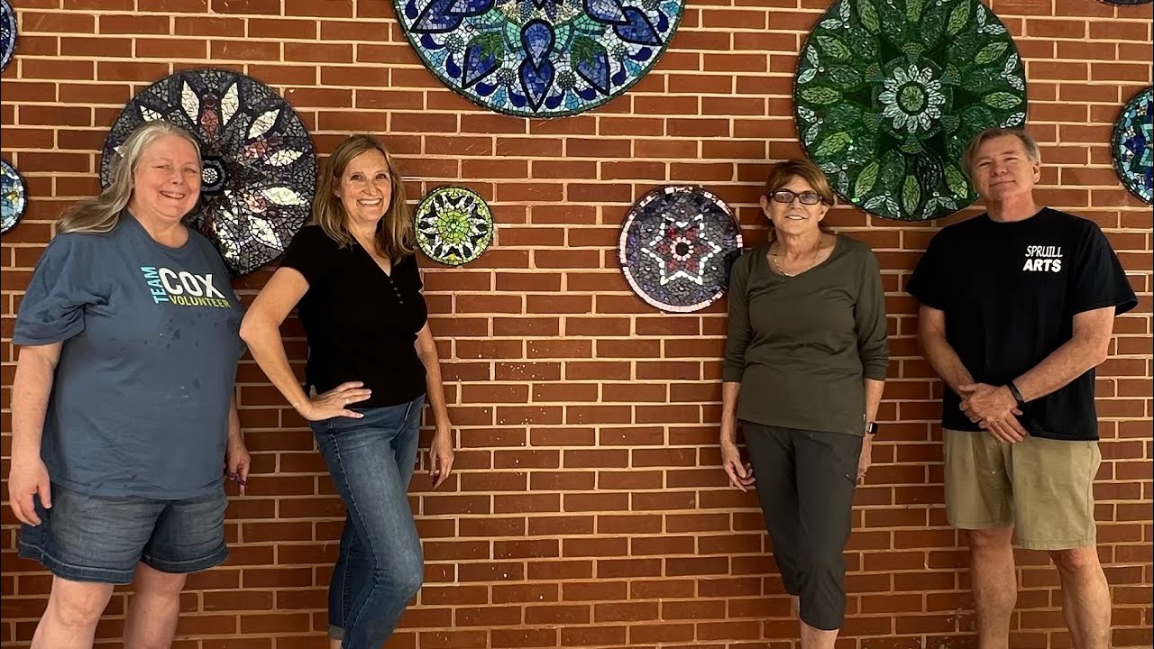 Ep. 124 INSTALLING THE COMMUNITY MOSAIC MANDALA PROJECT, PHASE II!