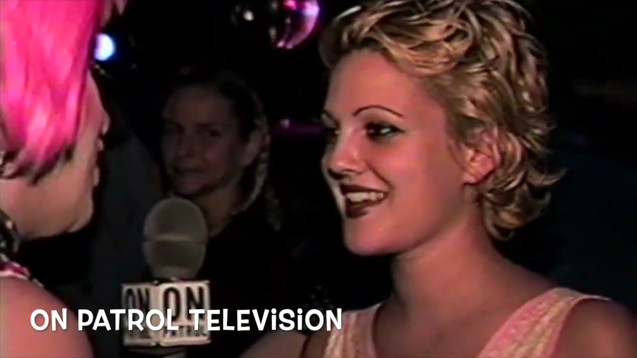 Brandy Wine speaks with Drew Barrymore and Eric Erlandson at Squeezebox! NYC in 1995