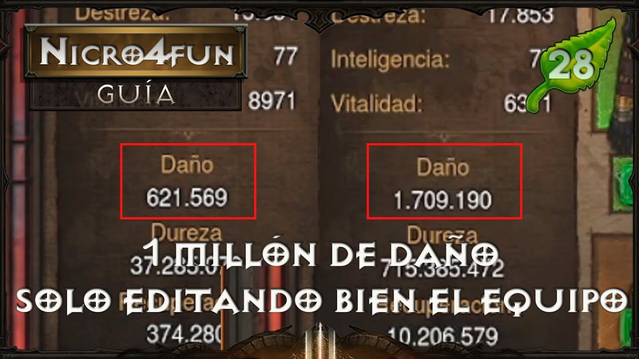 Diablo 3 RoS - Cómo subir mi daño 1 Millón solo editando mi equipo (2de3) [Europa - 2.7.5 - S28]