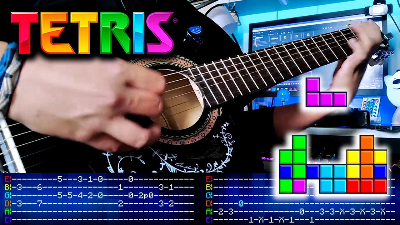 Main Theme (Korobeiniki) - TETRIS | Tutorial [Guitar Tabs]