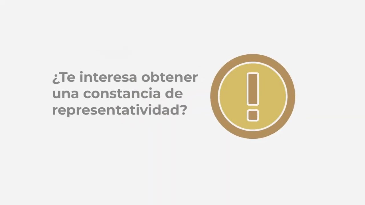 &iquest;Para qu&eacute; es la constancia de representatividad?