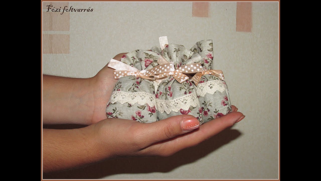 Levendulás zsákocska varrása - How to sew lavender sachet