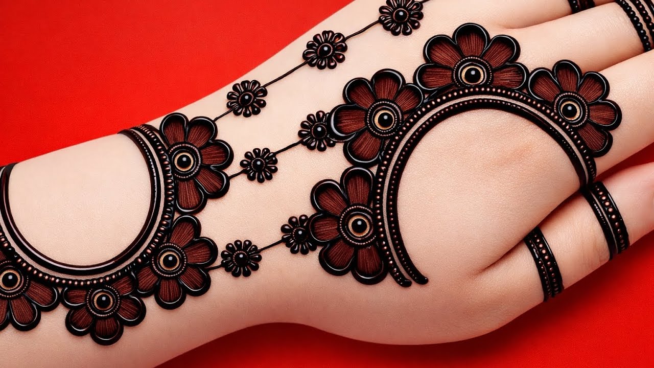 New stylish full hand mehndi design | easy front hand mehndi | simple mehandi ka design | mehndi