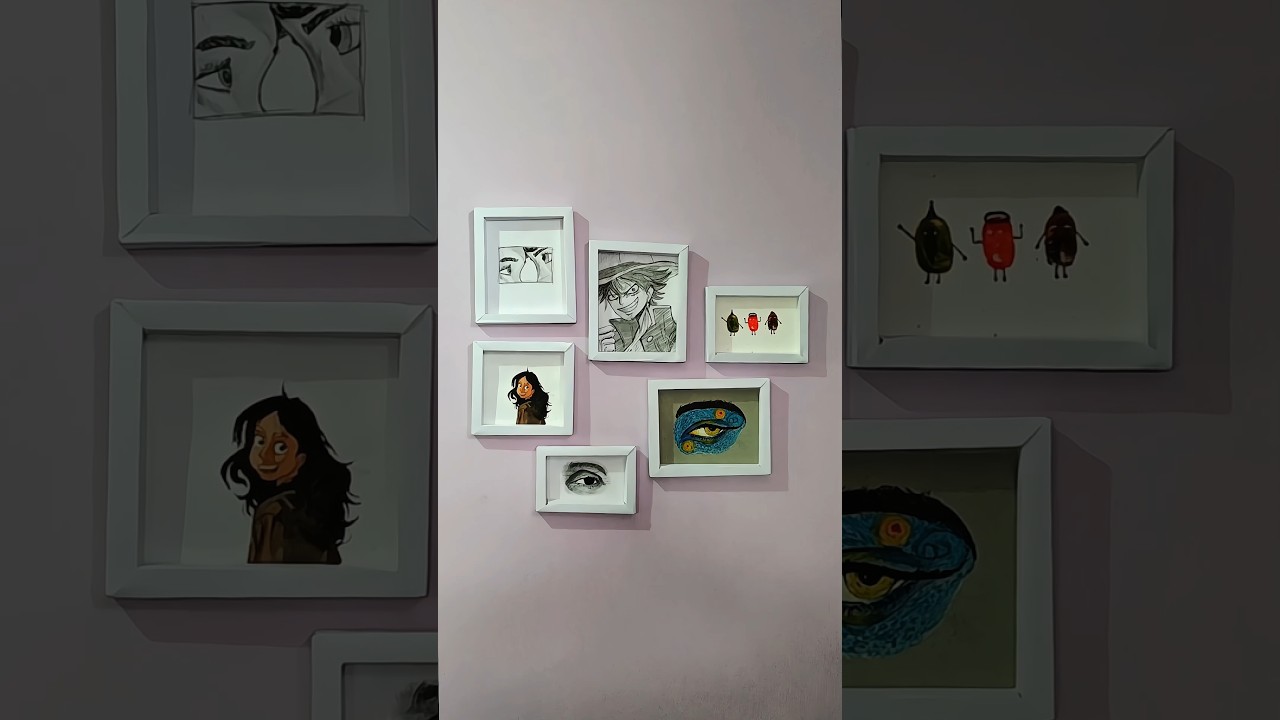 make paper photo frame 🖼️#art #drawing #painting #artist