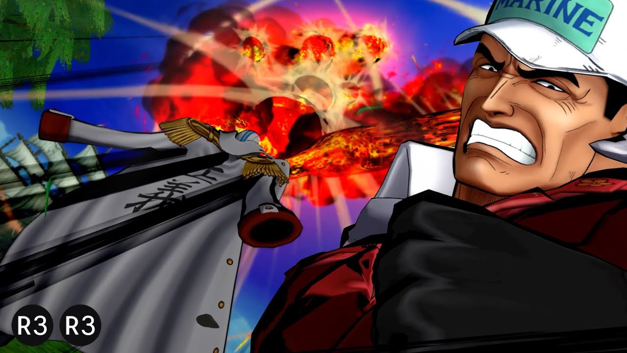 One Piece Burning Blood - Akainu Complete Moveset