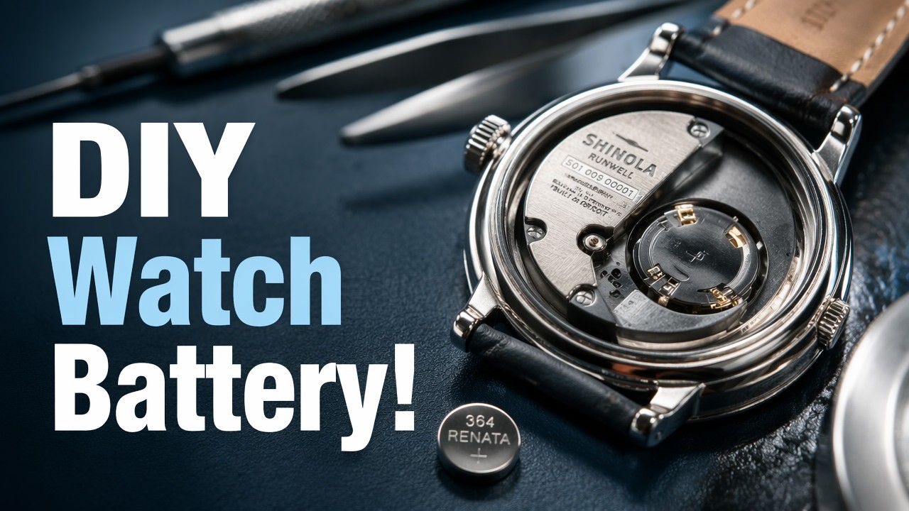 How to replace the watch battery on a Shinola Runwell