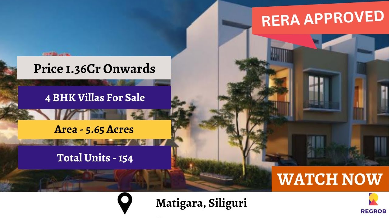 Gulmohar |☎ 8861432056 | Luxury 4 BHK Villas for Sale in Matigara, Siliguri | Price: 1.36Cr Onwards