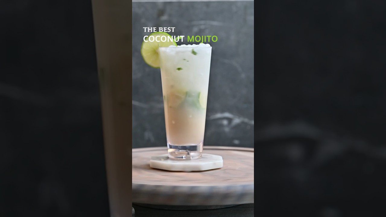 Coconut Mojito 🌴🥥🌿mmmm&hellip;. So delicious 😍 #cocktail #bar #drink #bartender #cocktailrecipe #recipe