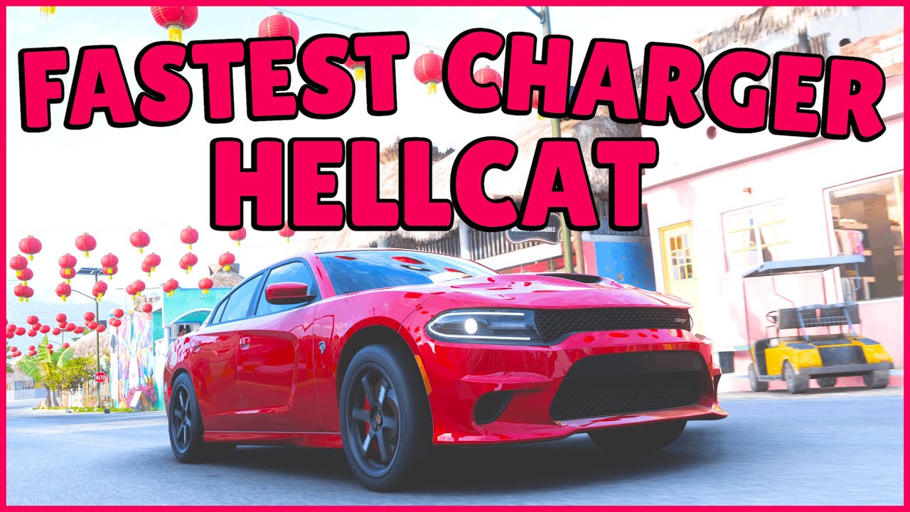 FORZA HORIZON 5 - FASTEST 2015 Dodge Charger SRT HELLCAT Drag Build/Tune - FH5