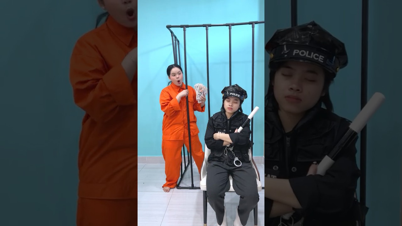 MMS - T&ugrave; nh&acirc;n l&eacute;n bỏ trốn khỏi cảnh s&aacute;t || The prisoner quietly escapes #shorts #funny