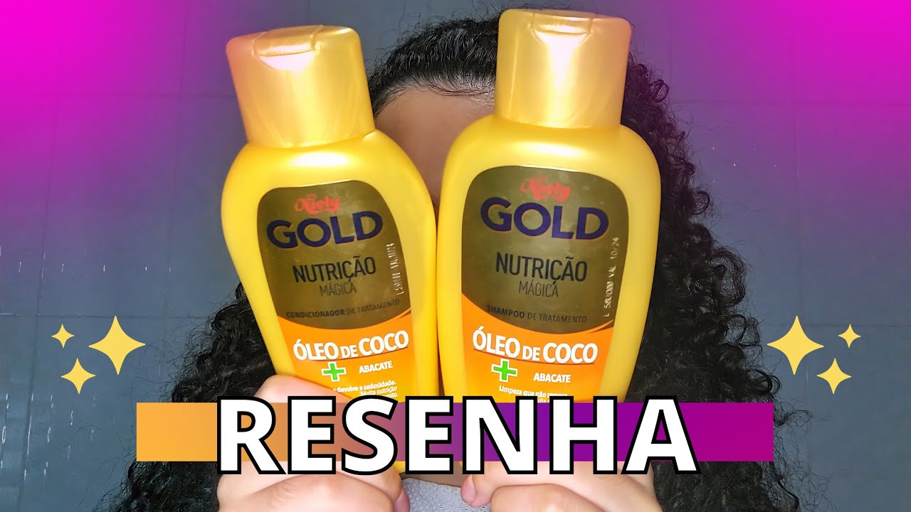 RESENHA SHAMPOO E CONDICIONADOR NIELY GOLD ÓLEO DE COCO E ABACATE | Niely Gold no Cabelo Cacheado.