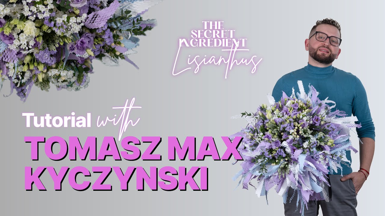 Lisianthus Bouquet with a Twist: Honeycomb Wrapping Technique | World Champion Florist
