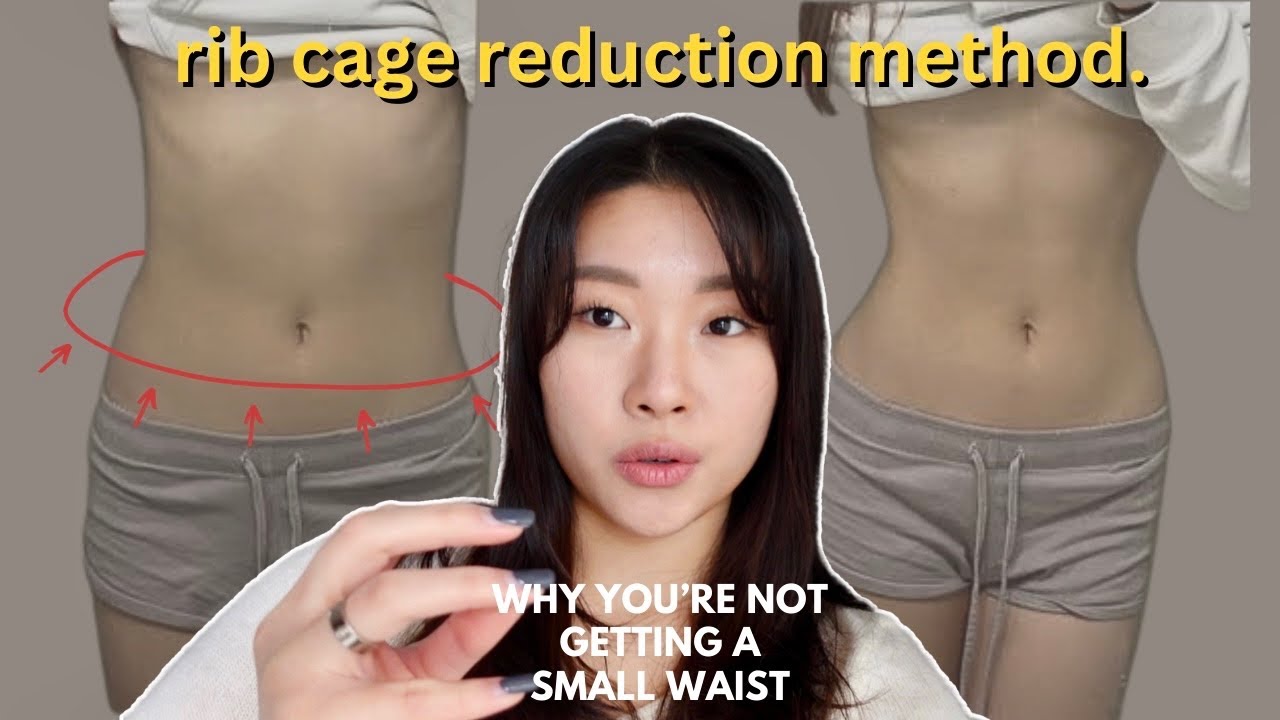 How to SHRINK your RIB CAGE for a Tiny Waist | 6 Min Workout