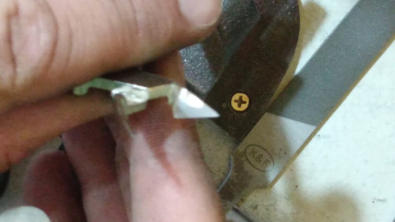 como afiar alicate de cutícula, passo a passo ( Lima)