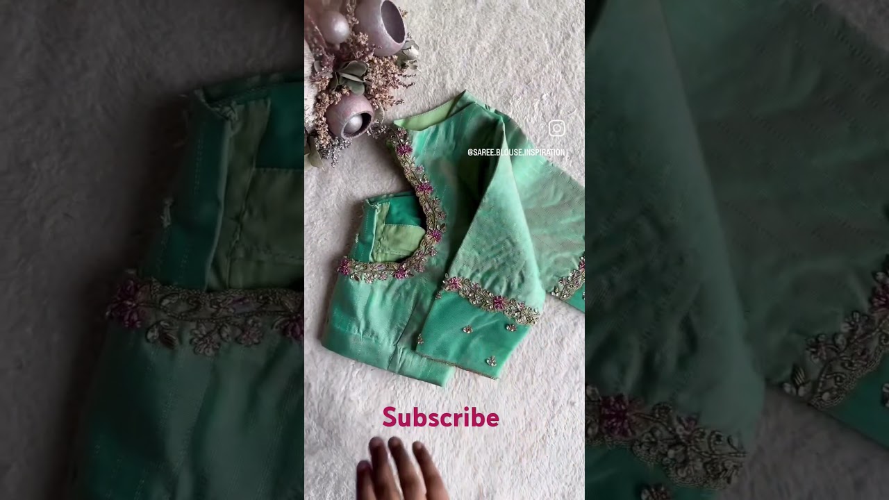 Simple maggam work blouse designs ideas 2024 