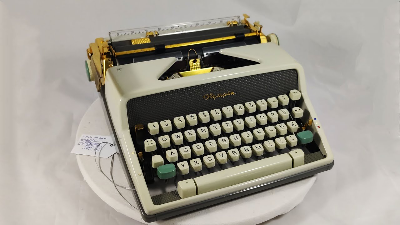Olympia SM7 Luxus von 1963 - die vergoldete Olympia
