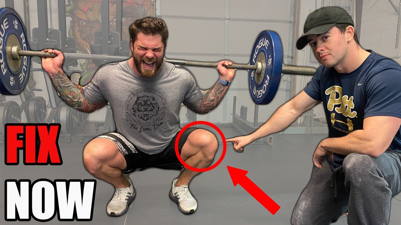 Knee pain when squatting? Try these exercises to help fix knee pain (5 tips for knee pain)